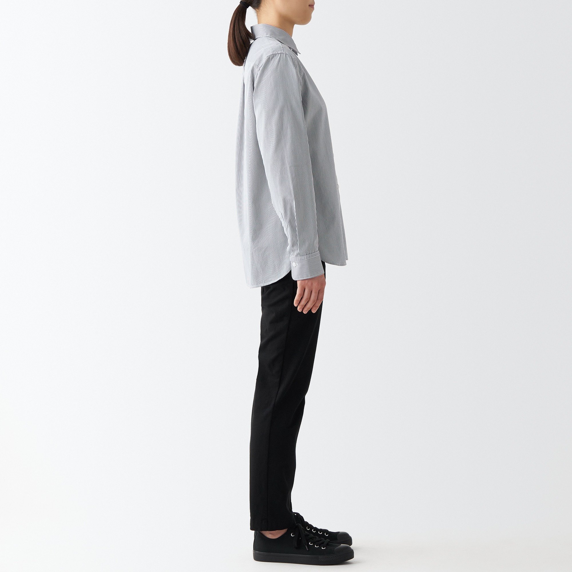 Washed broad Regular Collar shirt