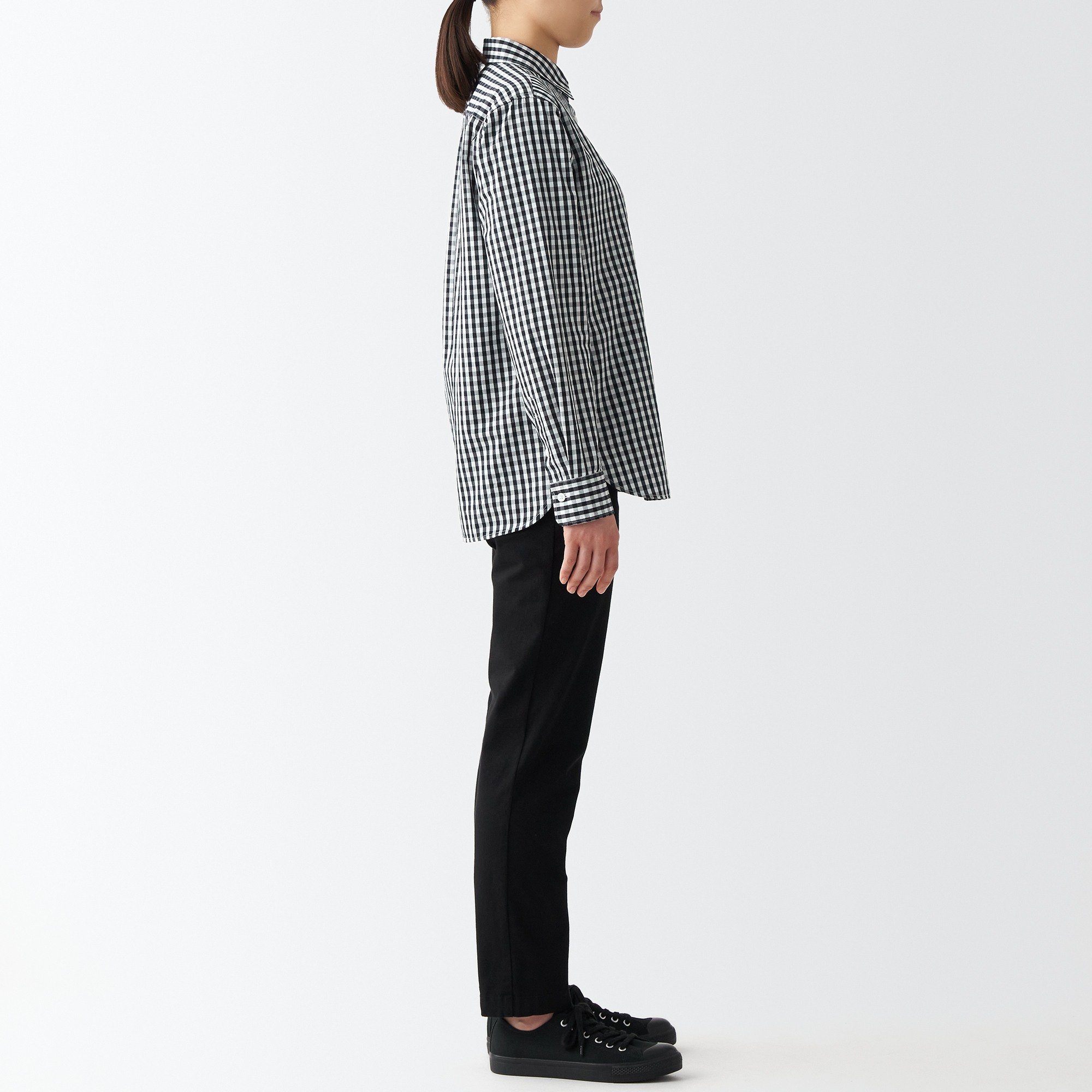 Washed broad Regular Collar shirt