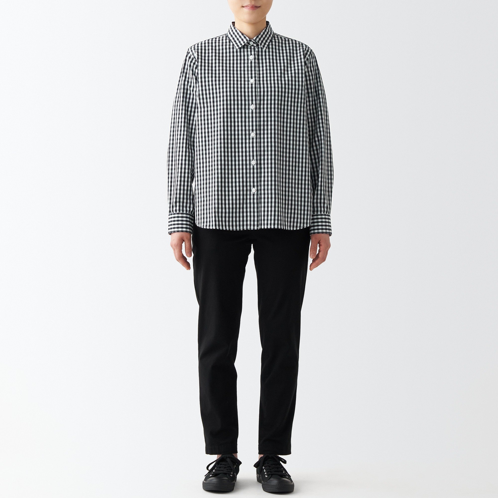 Washed broad Regular Collar shirt