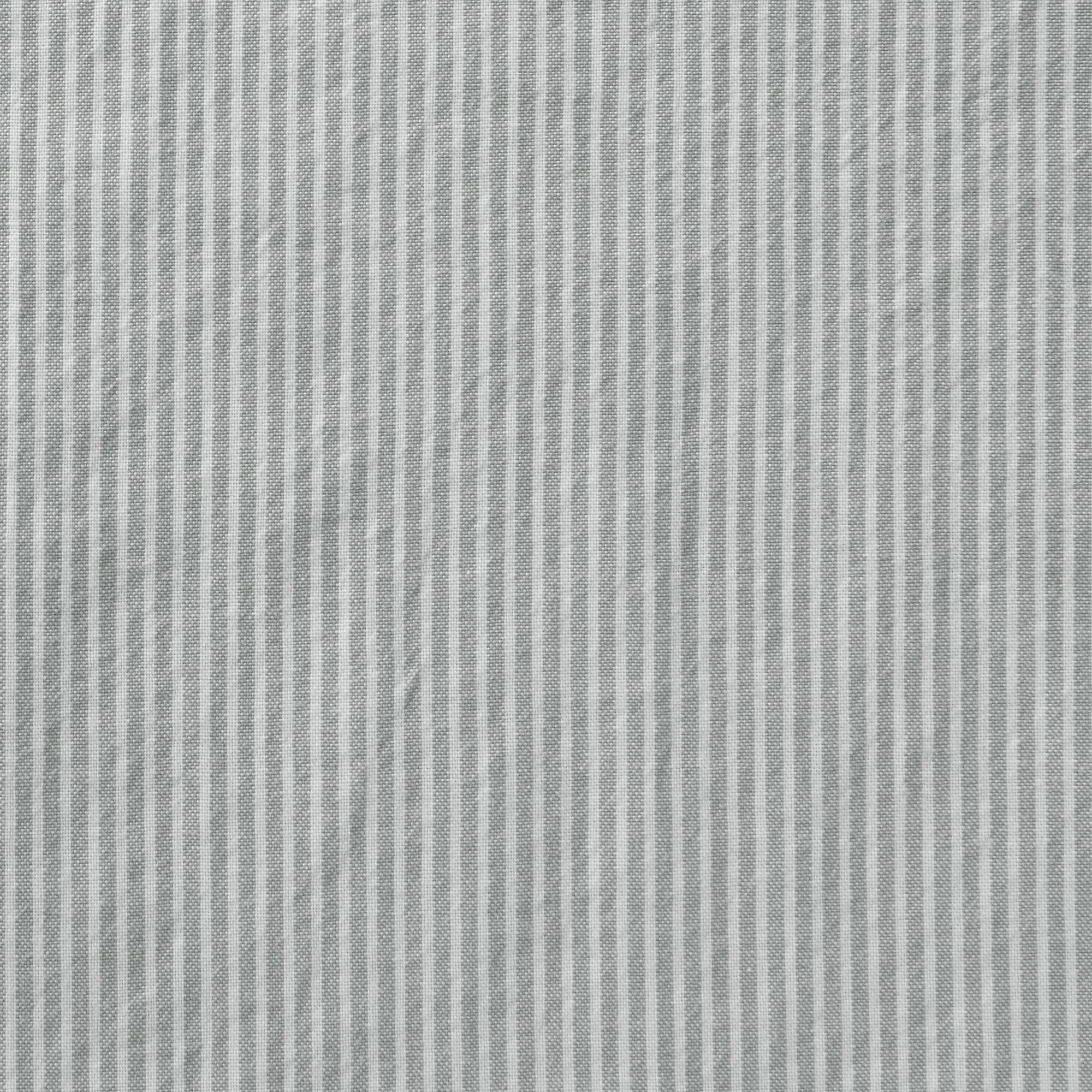 WASHEDCOTTON DUVET COVER Q GREY STRIPE