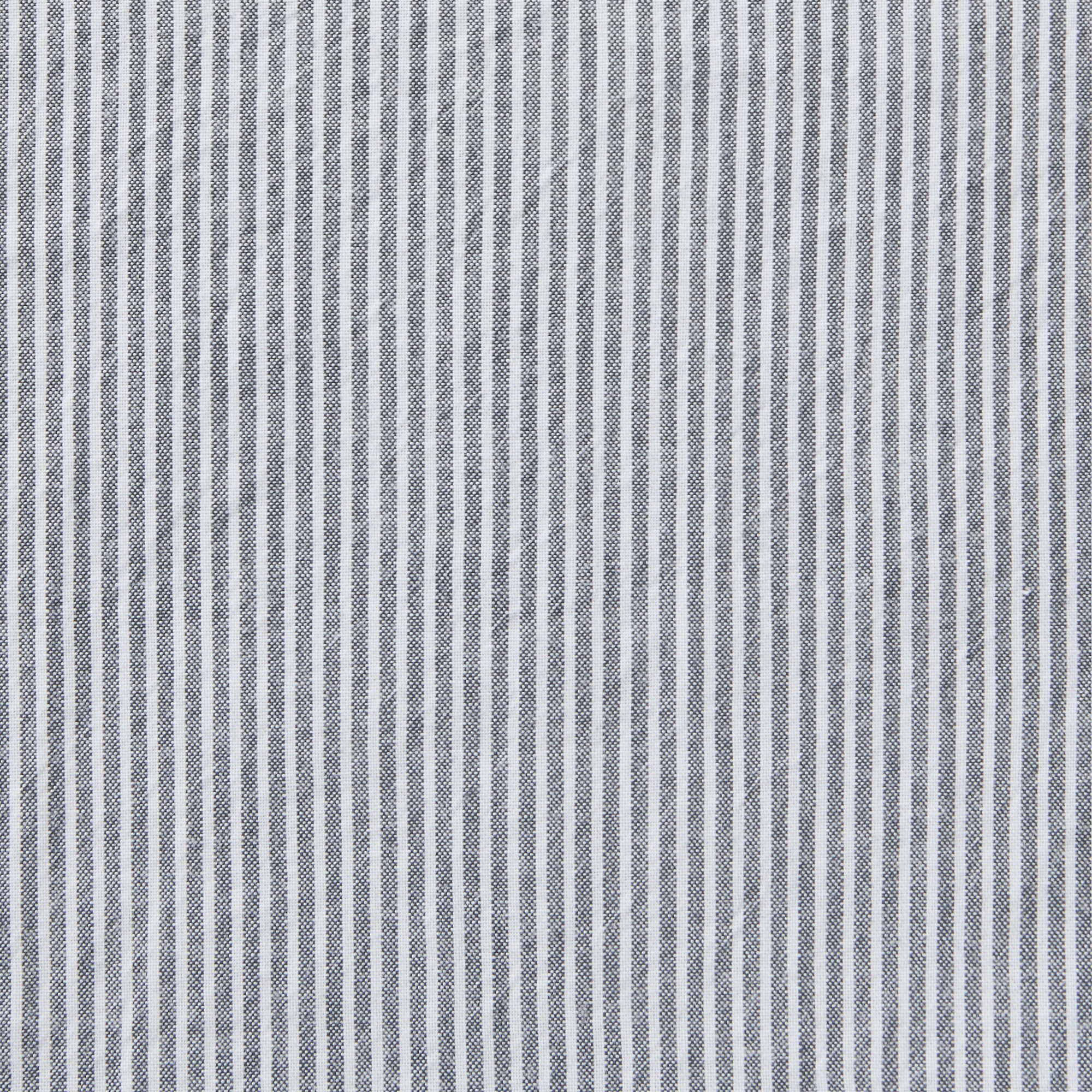 WASHEDCOTTON DUVET COVER Q NAVY STRIPE
