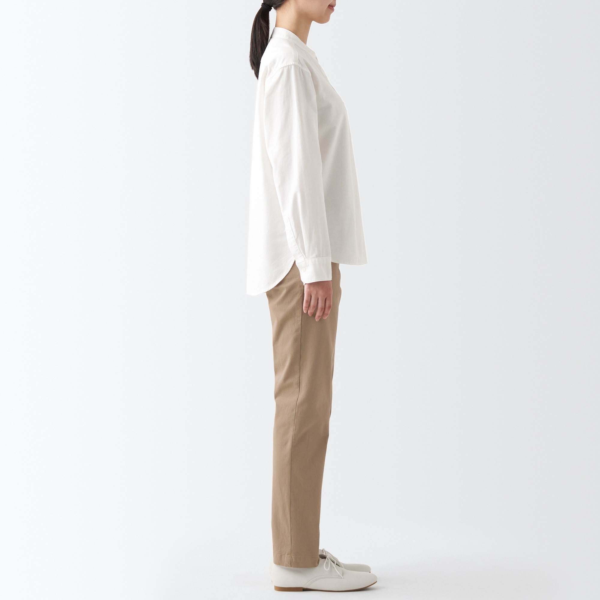 MUJI | 4-Way stretch chino Boyfit pants