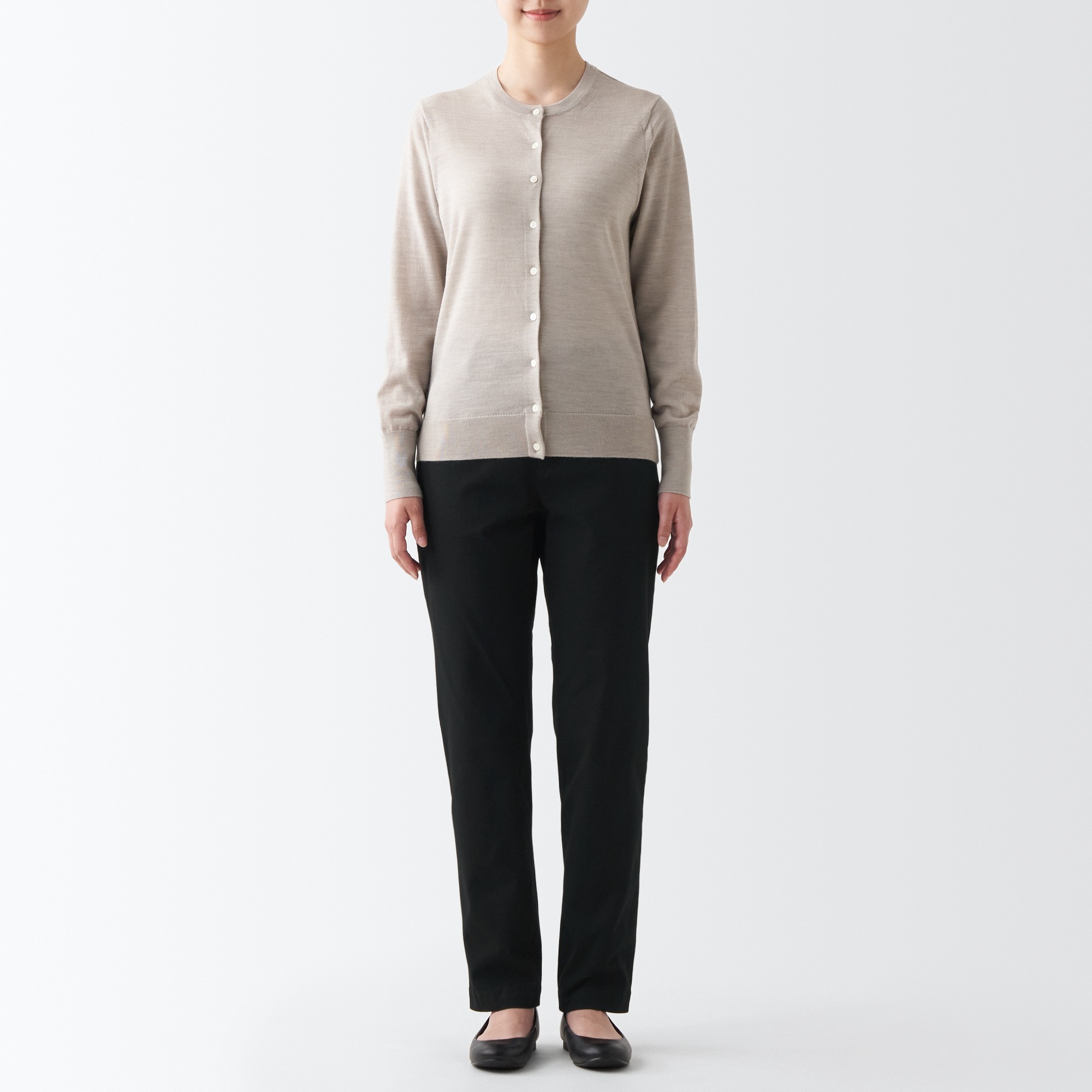 MUJI | 4-Way stretch chino Boyfit pants