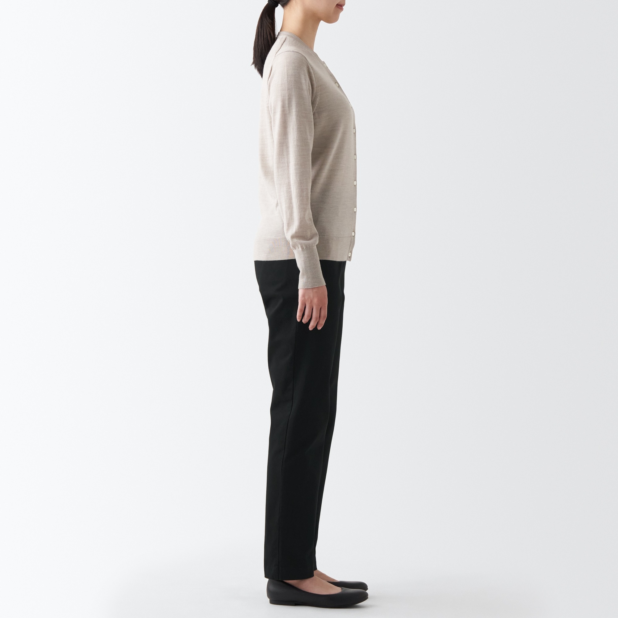 MUJI | 4-Way stretch chino Boyfit pants