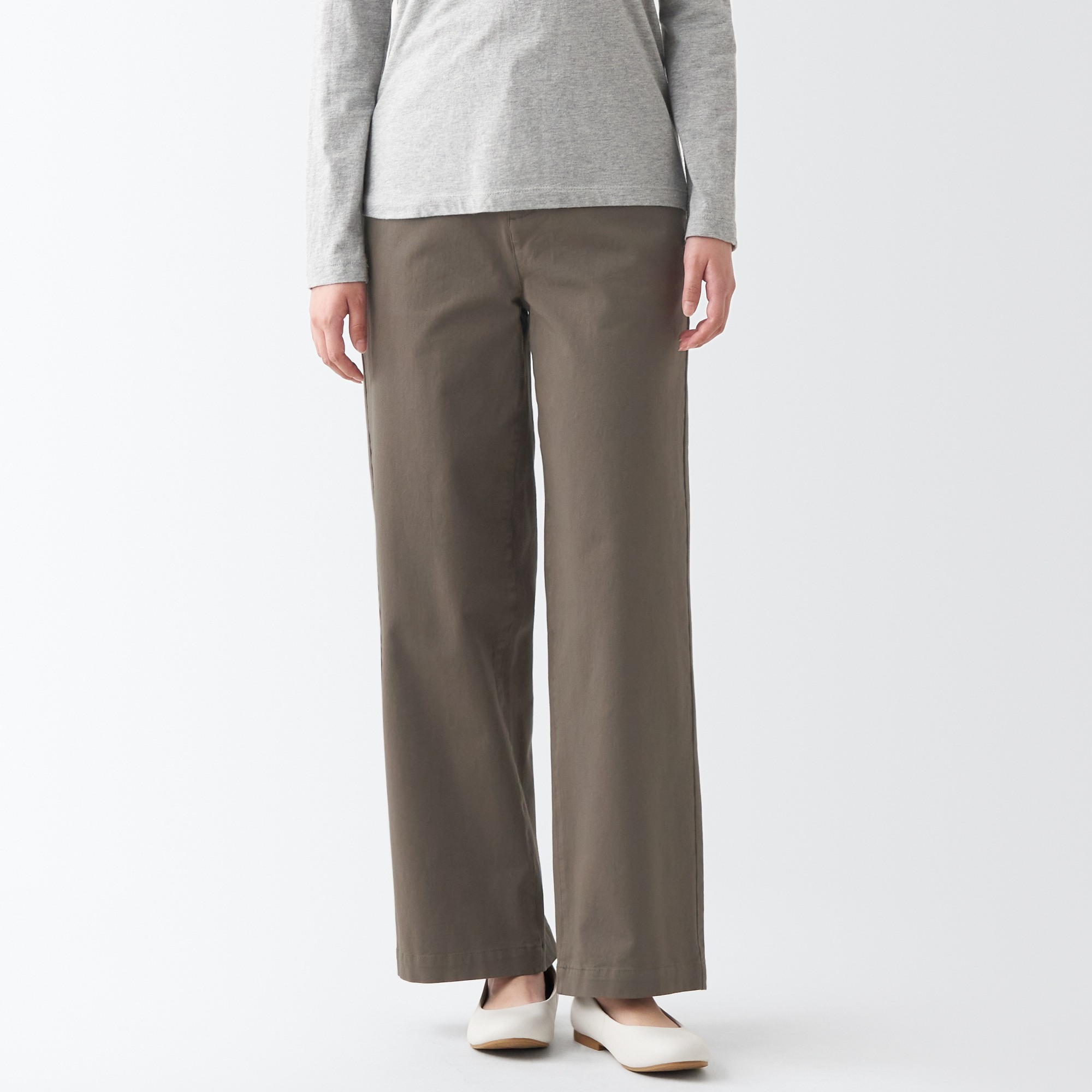 4-Way stretch chino Wide pants