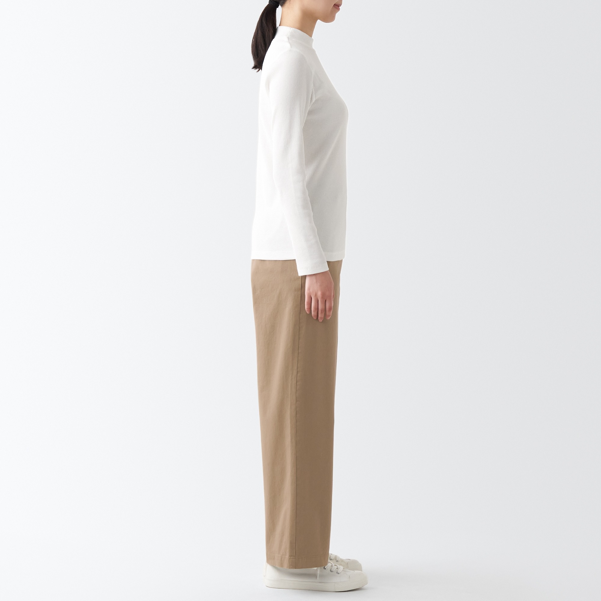 4-Way stretch chino Wide pants