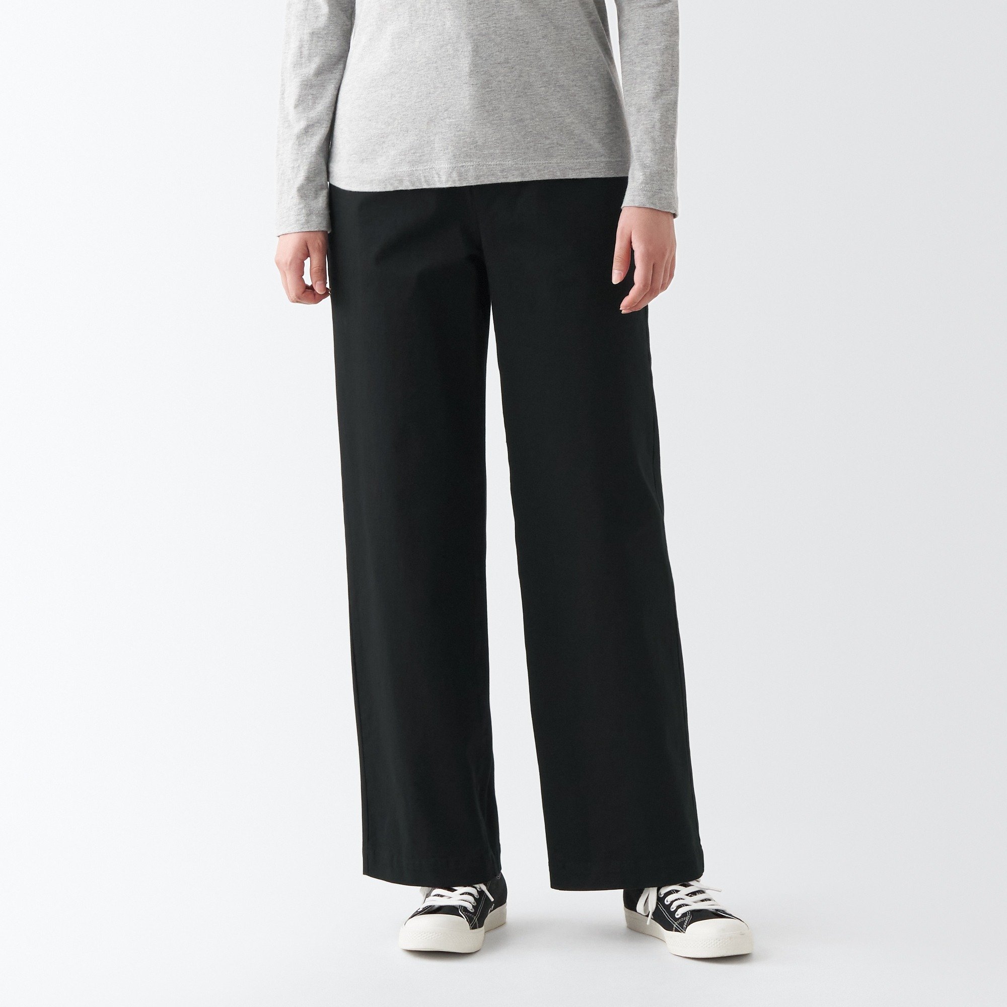 MUJI | 4-Way stretch chino Wide pants