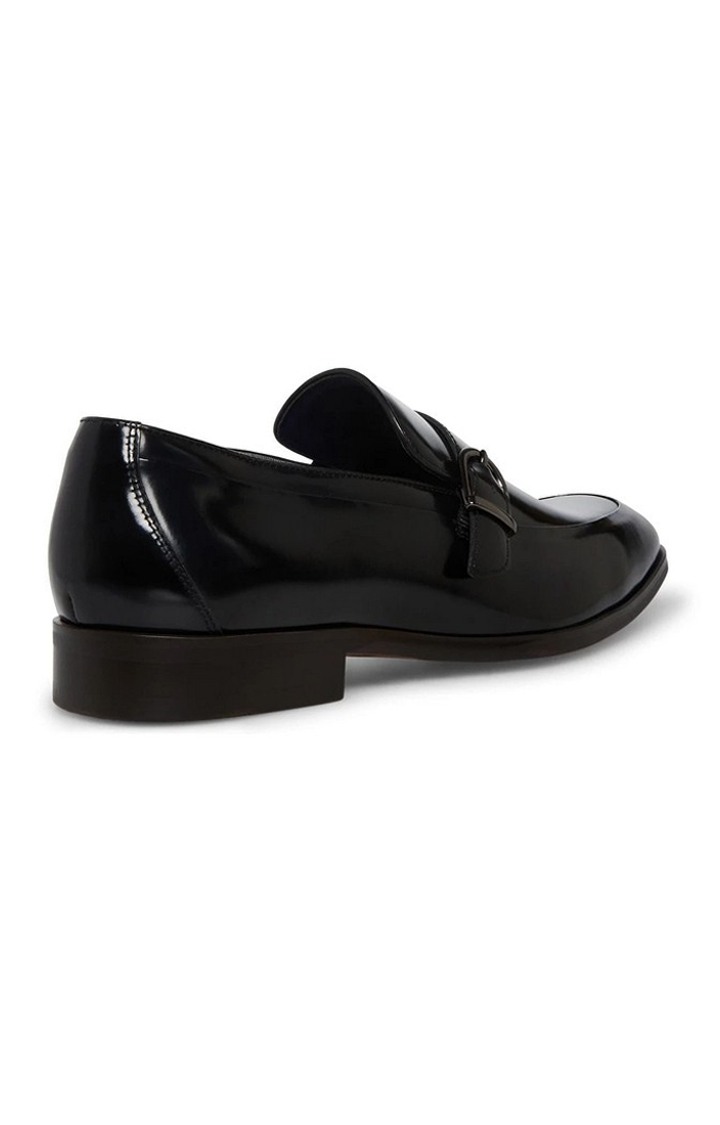 Vivek Black Tie-Ups & Dress Loafers