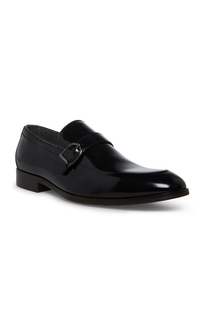 Vivek Black Tie-Ups & Dress Loafers