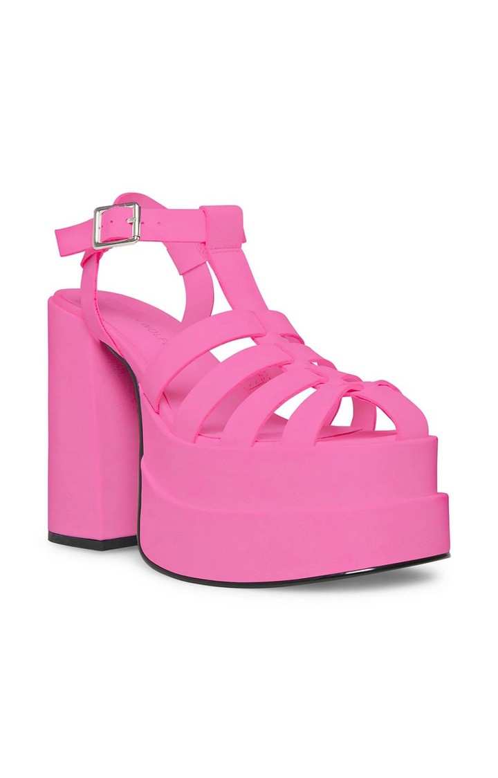 Carlita Pink Heel Sandals