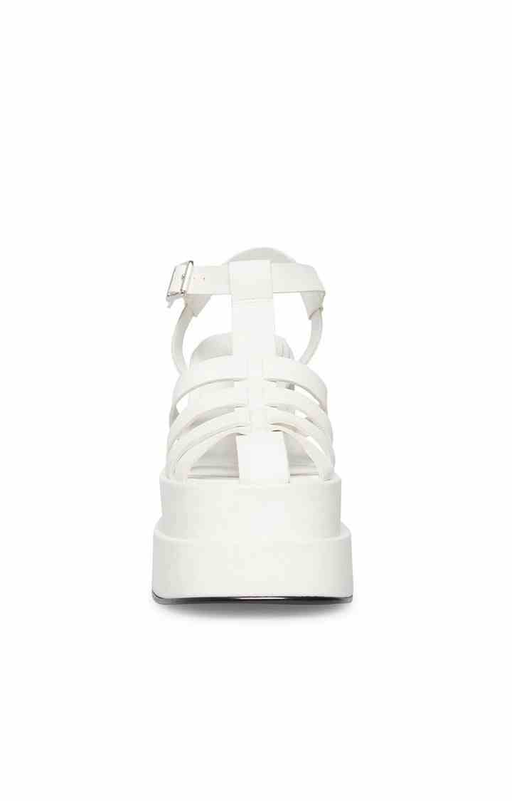 Carlita White Heel Sandals