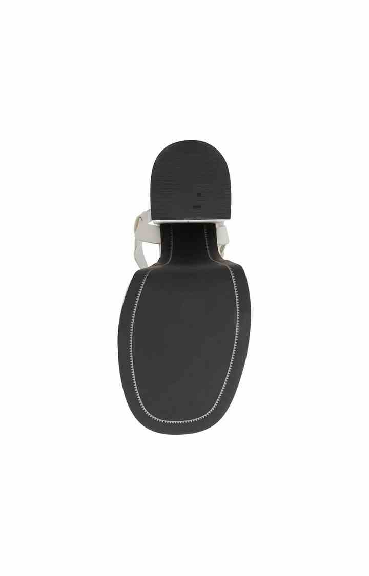 Carlita White Heel Sandals