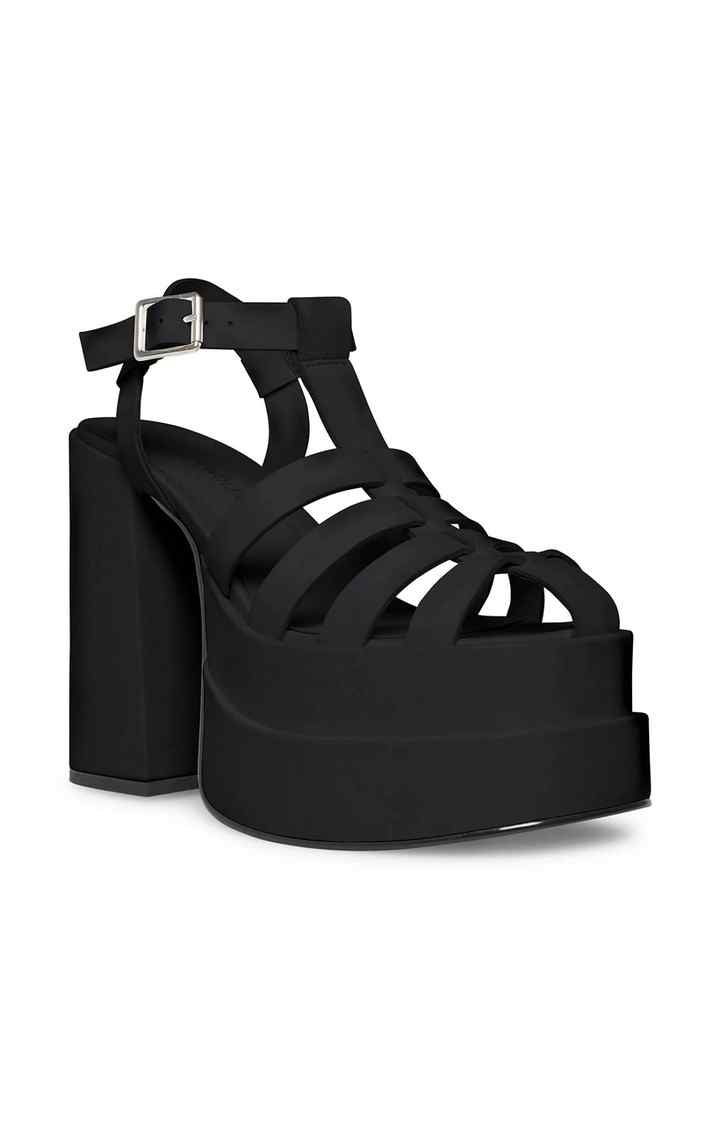 Carlita Black Heel Sandals