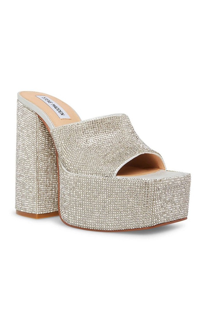 Trixie-R Silver Heel Sandals