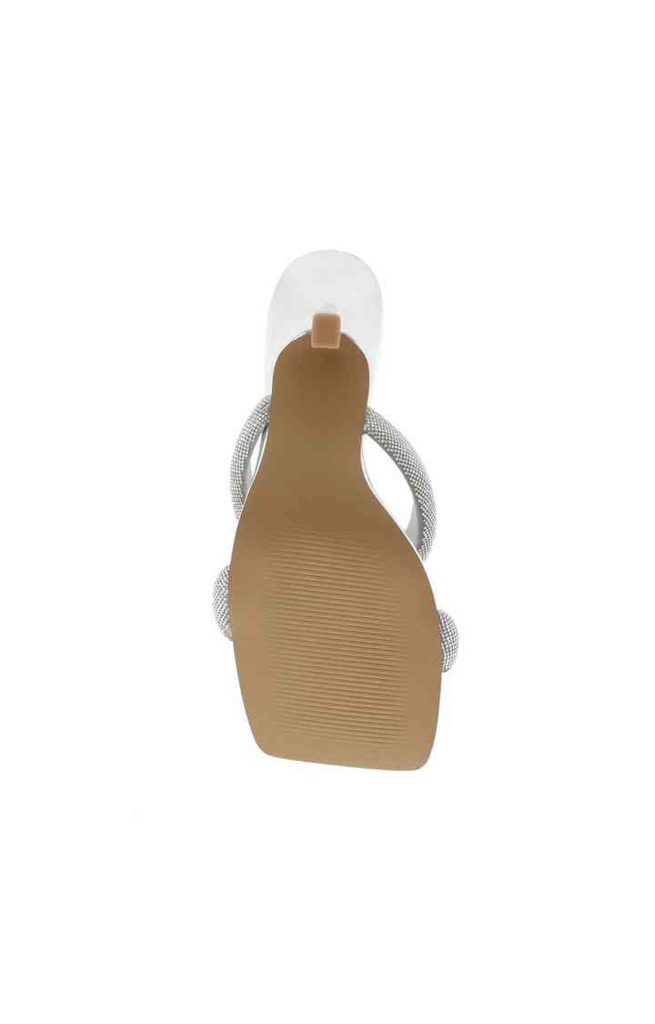 Jetsetter Silver Heel Sandals