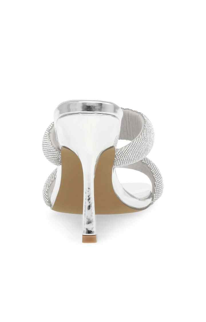 Jetsetter Silver Heel Sandals