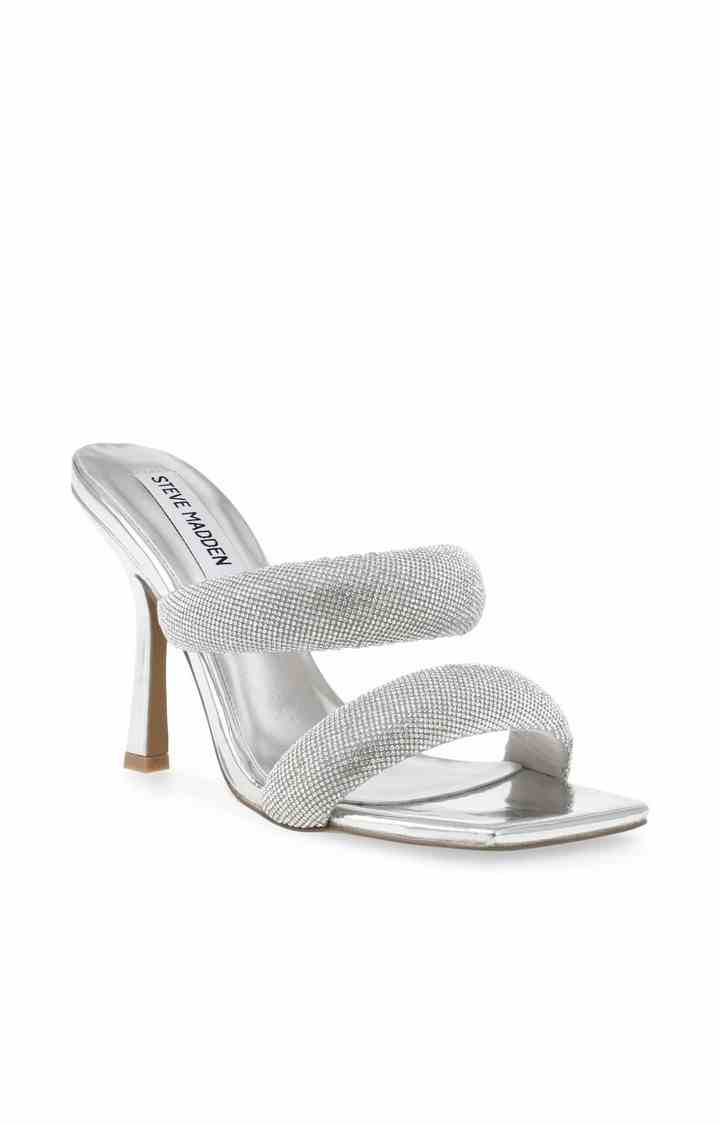 Jetsetter Silver Heel Sandals