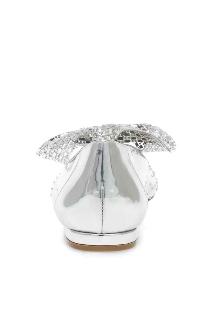 Julisa Silver Closed Flats & Ballerinas