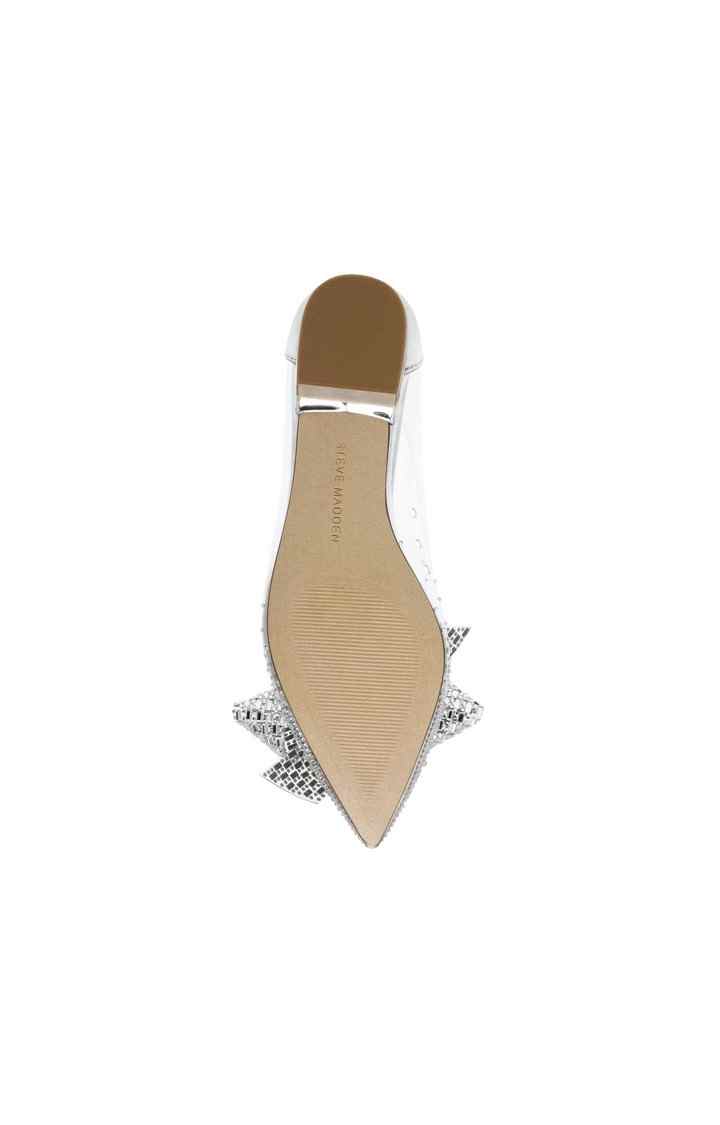 Julisa Silver Closed Flats & Ballerinas