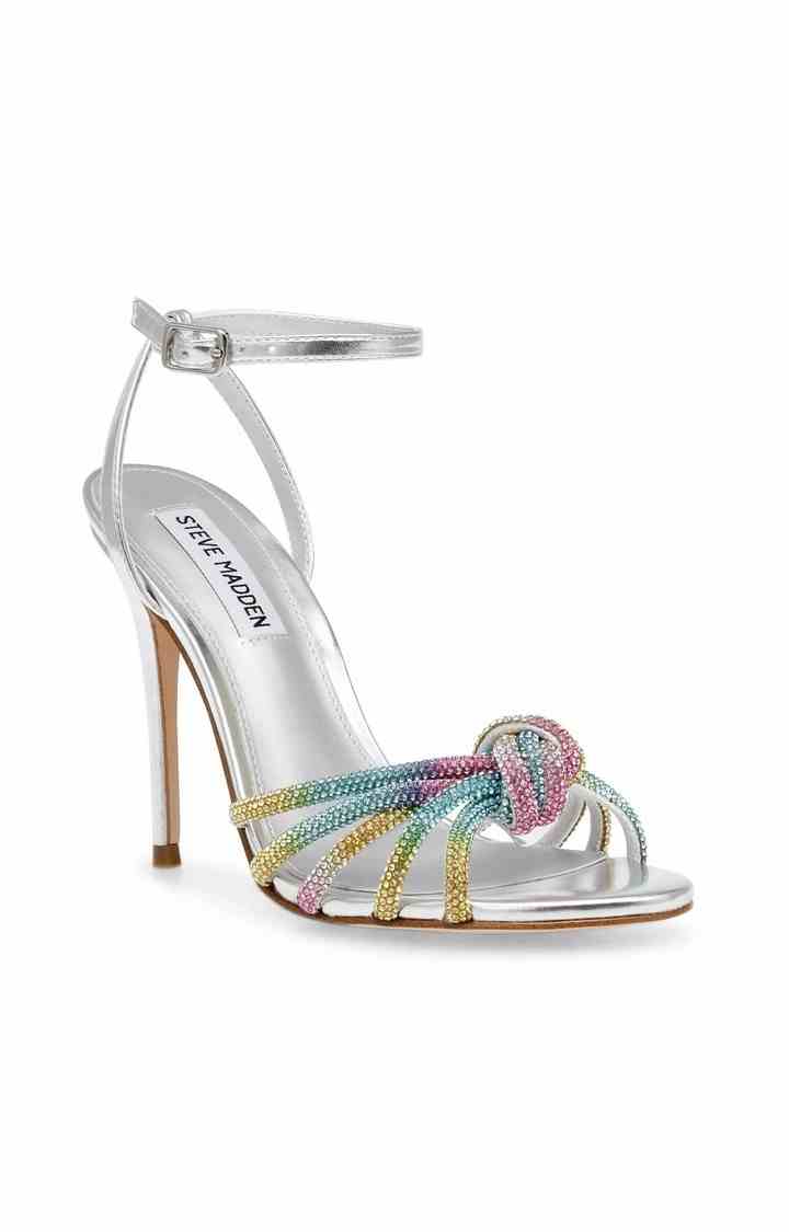 Bedazzle Silver Heel Sandals
