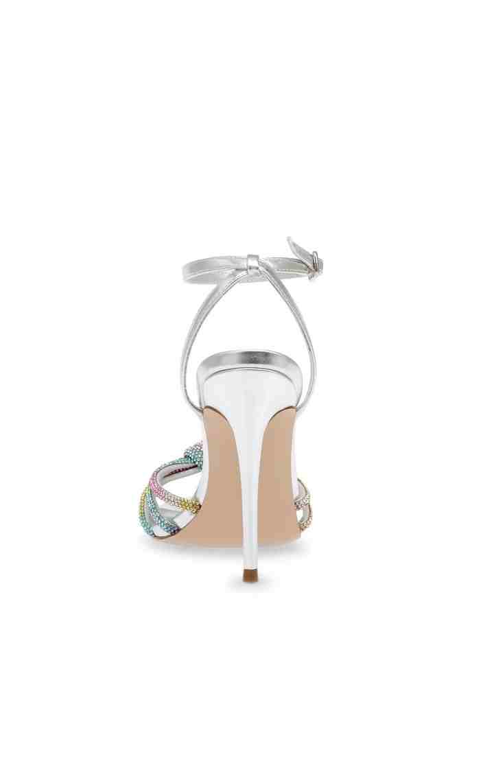 Bedazzle Silver Heel Sandals