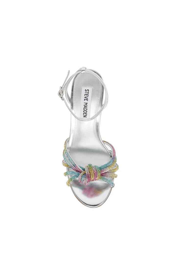 Bedazzle Silver Heel Sandals