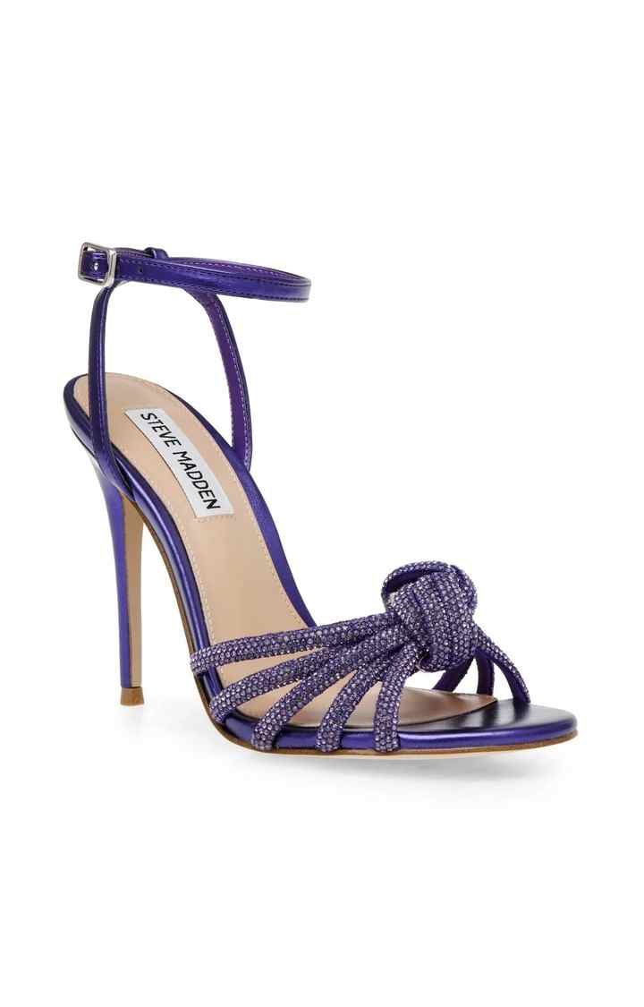 Bedazzle Purple Heel Sandals