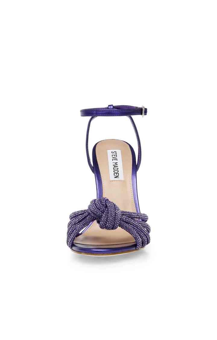 Bedazzle Purple Heel Sandals