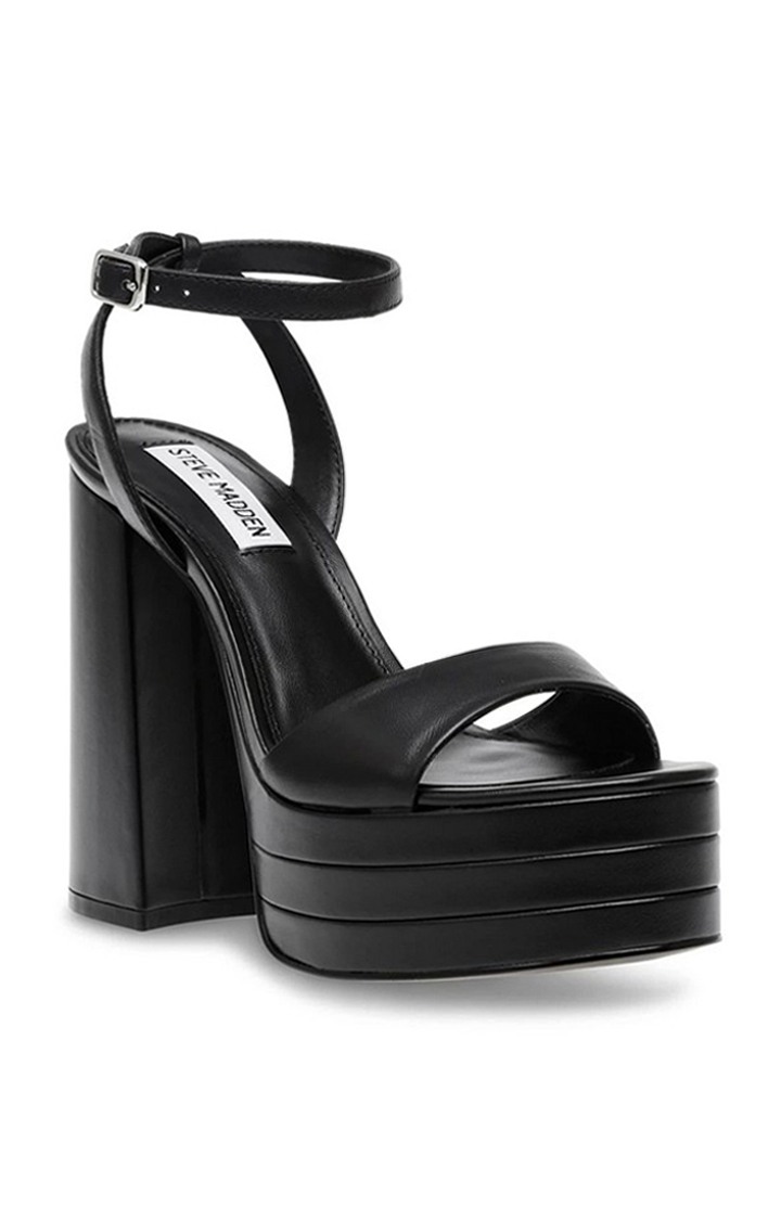 Timely Black Heel Sandals