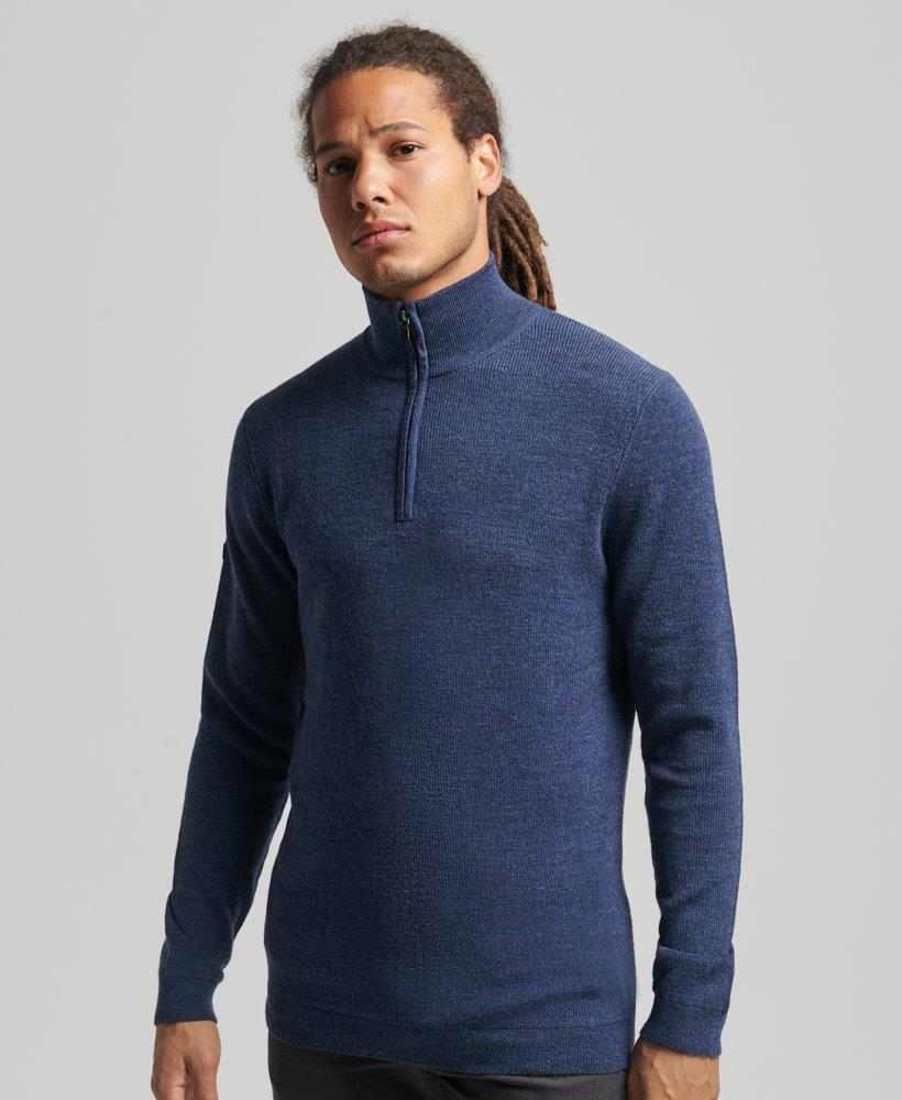 MERINO HALF ZIP JUMPER