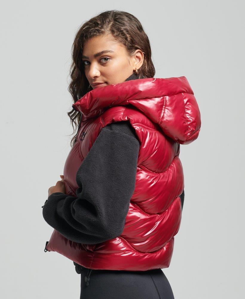 SHINE QUILT CROPPED PADDED GILET