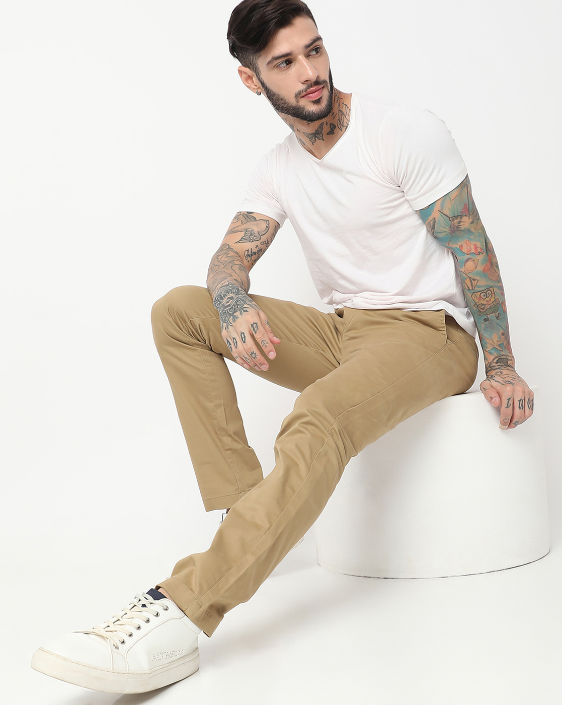 Men's Solid Chino