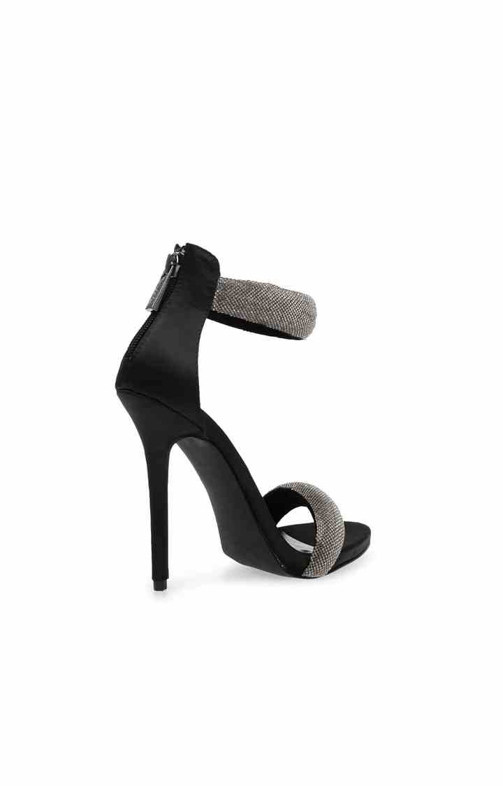 Makenna Black Heel Sandals