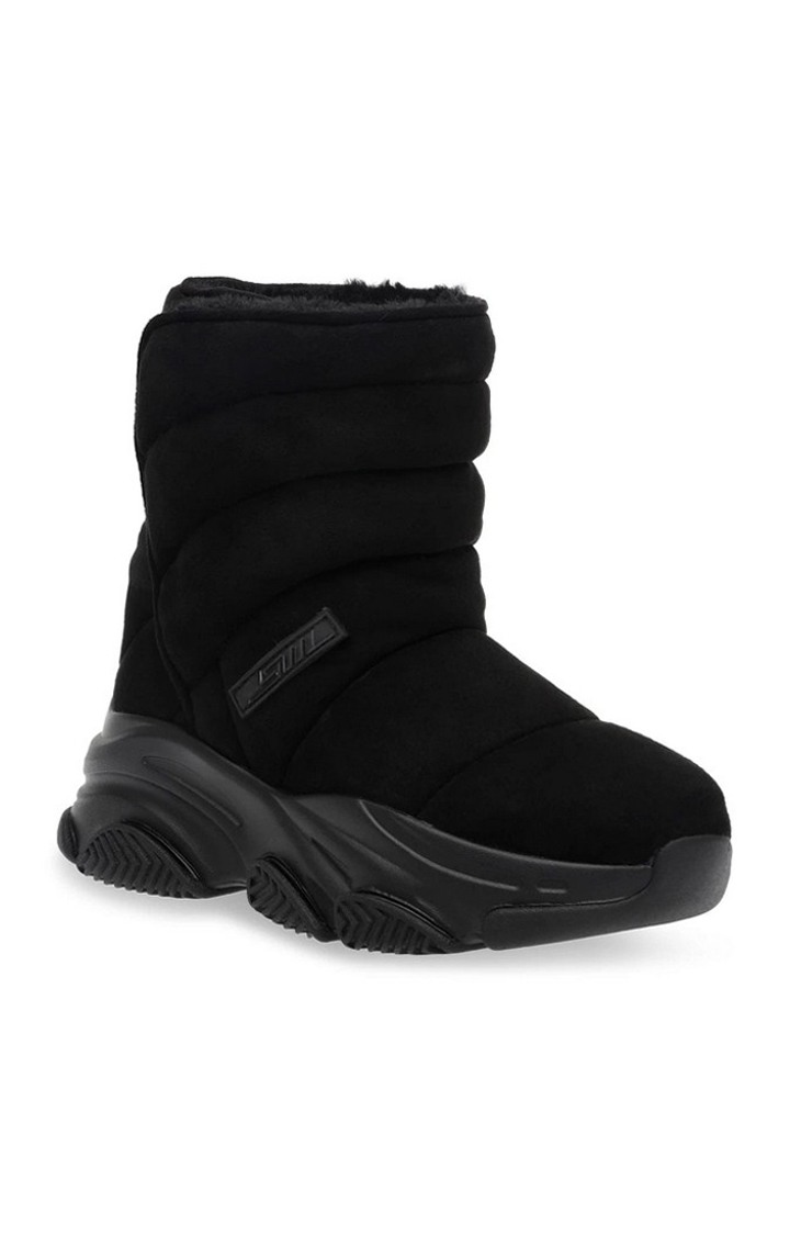 Puff Black Boots