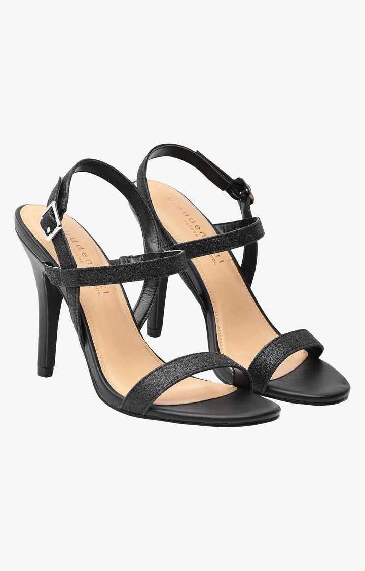 Isla Black Heel Sandals