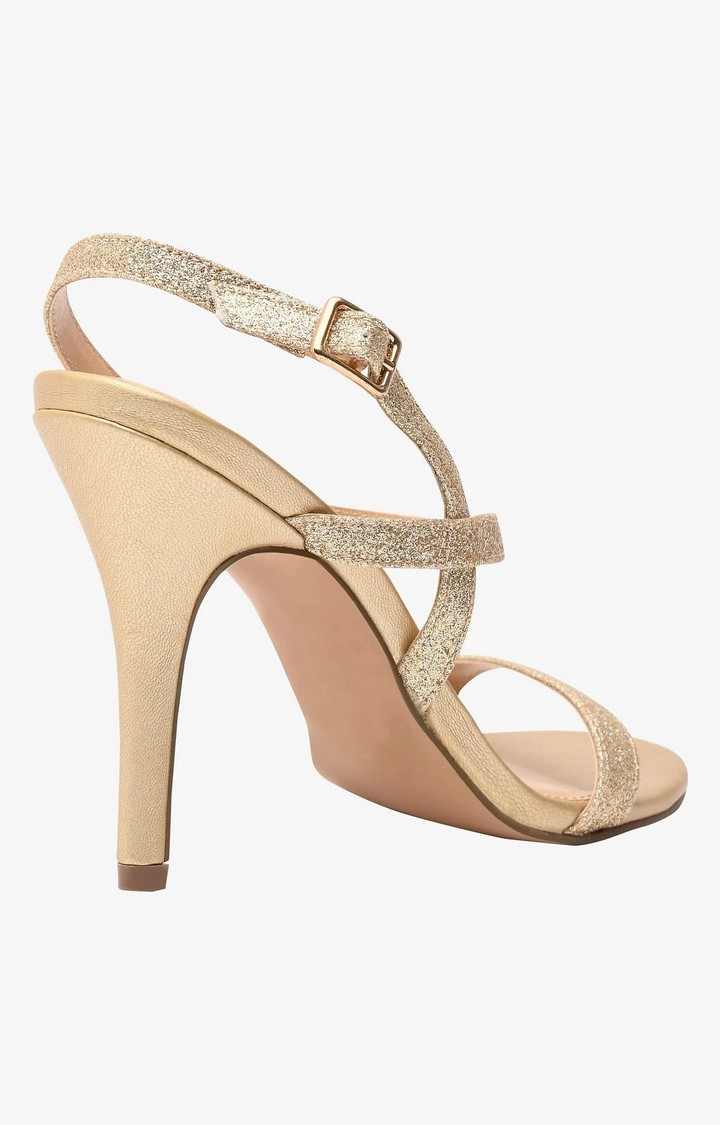 Isla Gold Heel Sandals