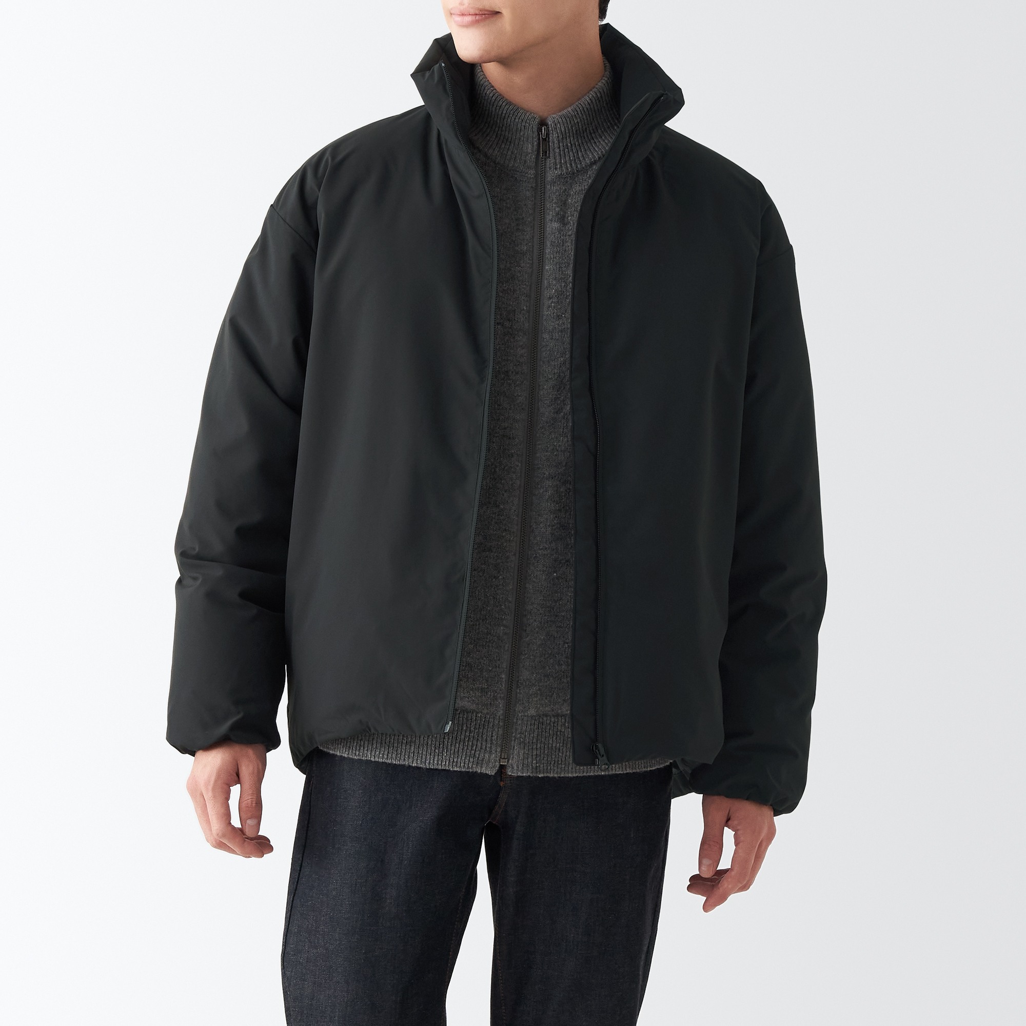 Polyester down jacket