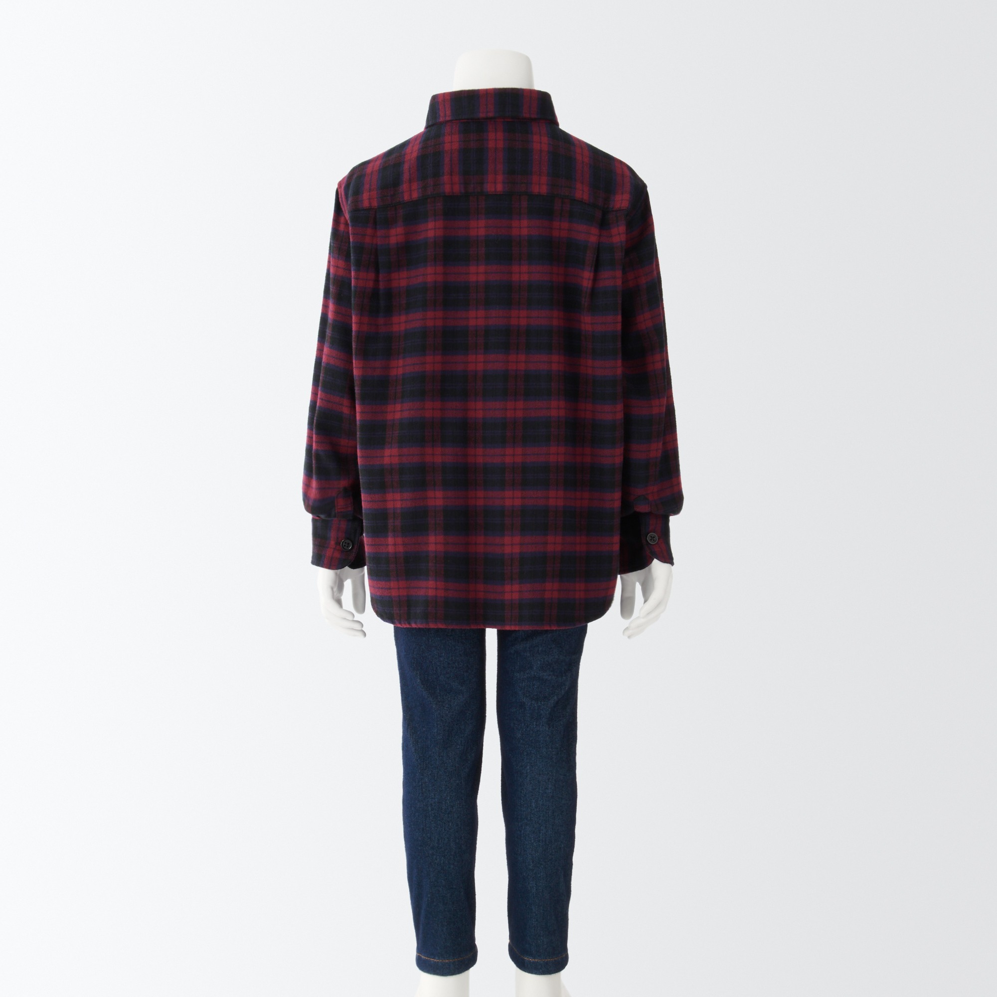 Flannel regular collar shirt (Kids)