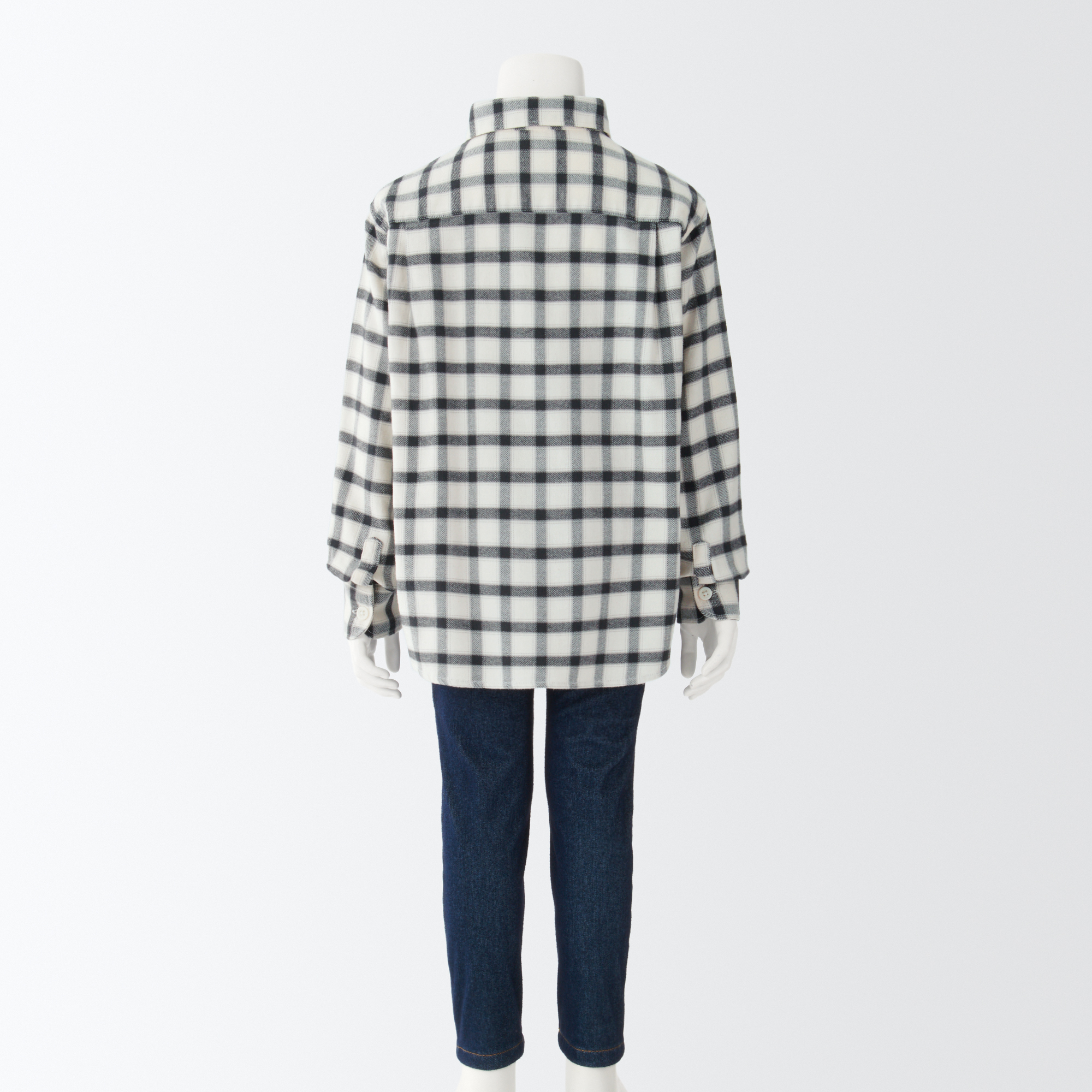 Flannel regular collar shirt (Kids)