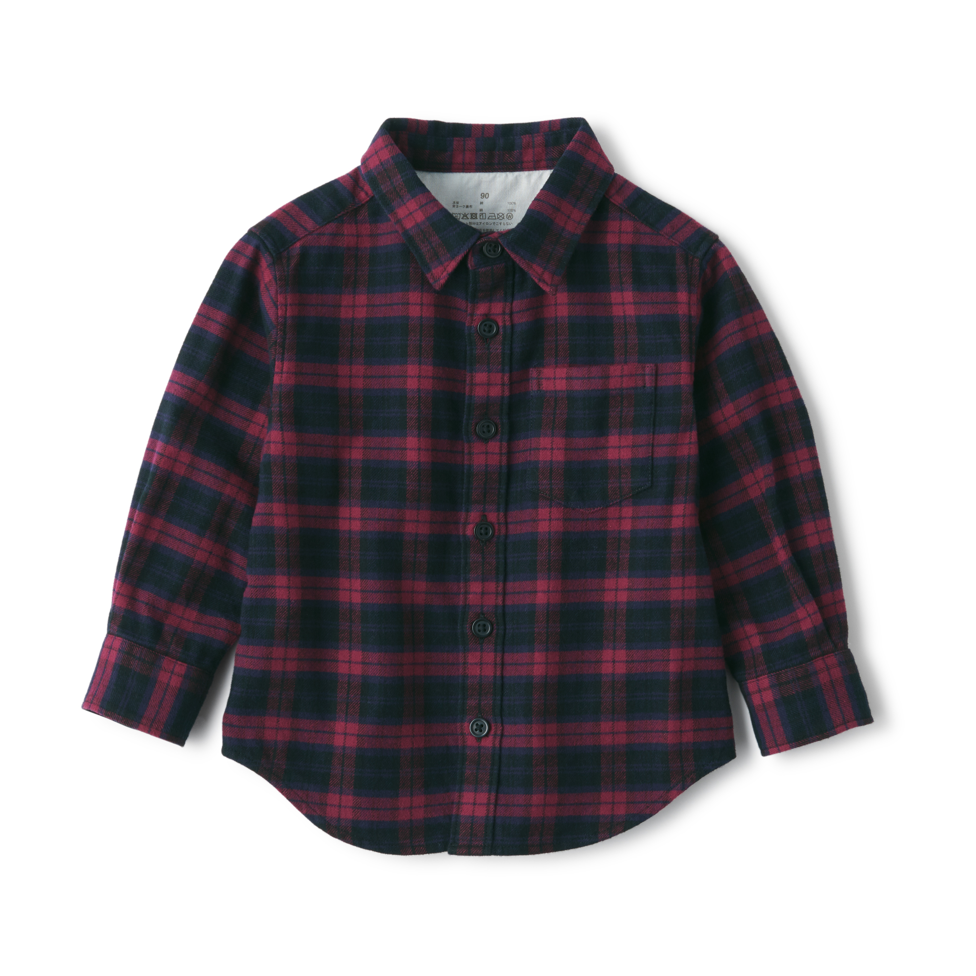 Flannel regular collar shirt (Baby)