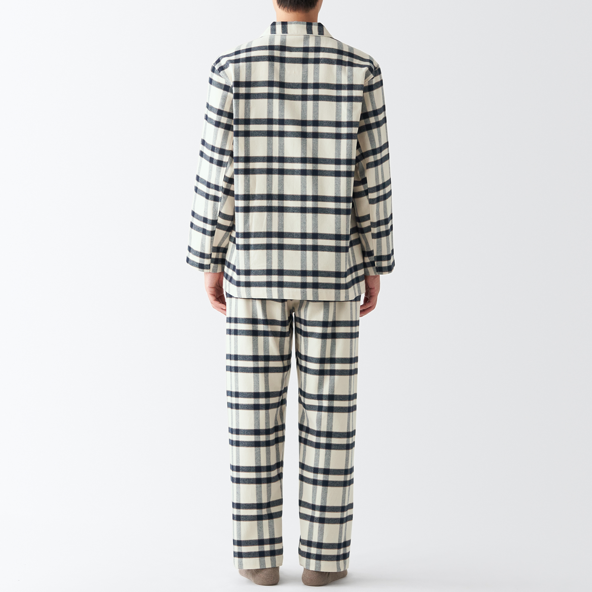 Side Seamless flannel Pajamas