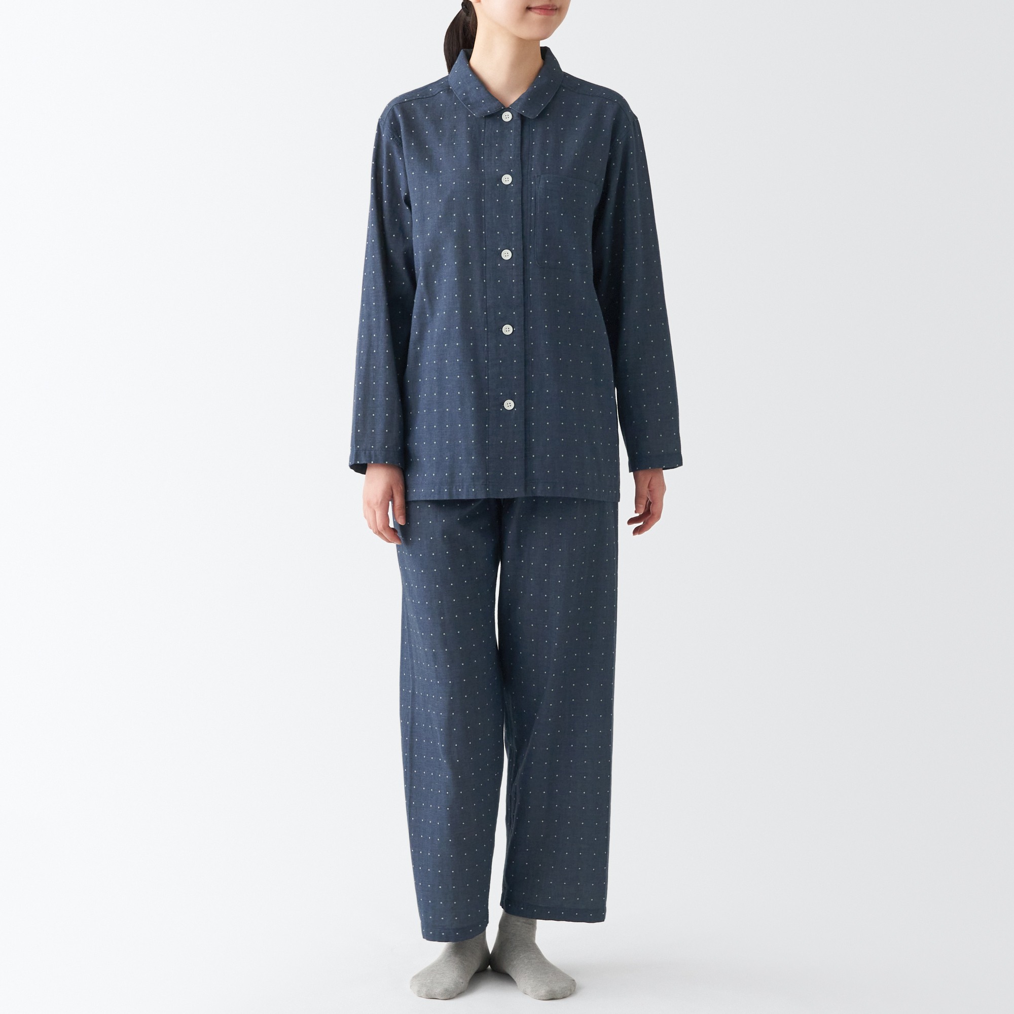 Side Seamless Double Gauze Pajamas