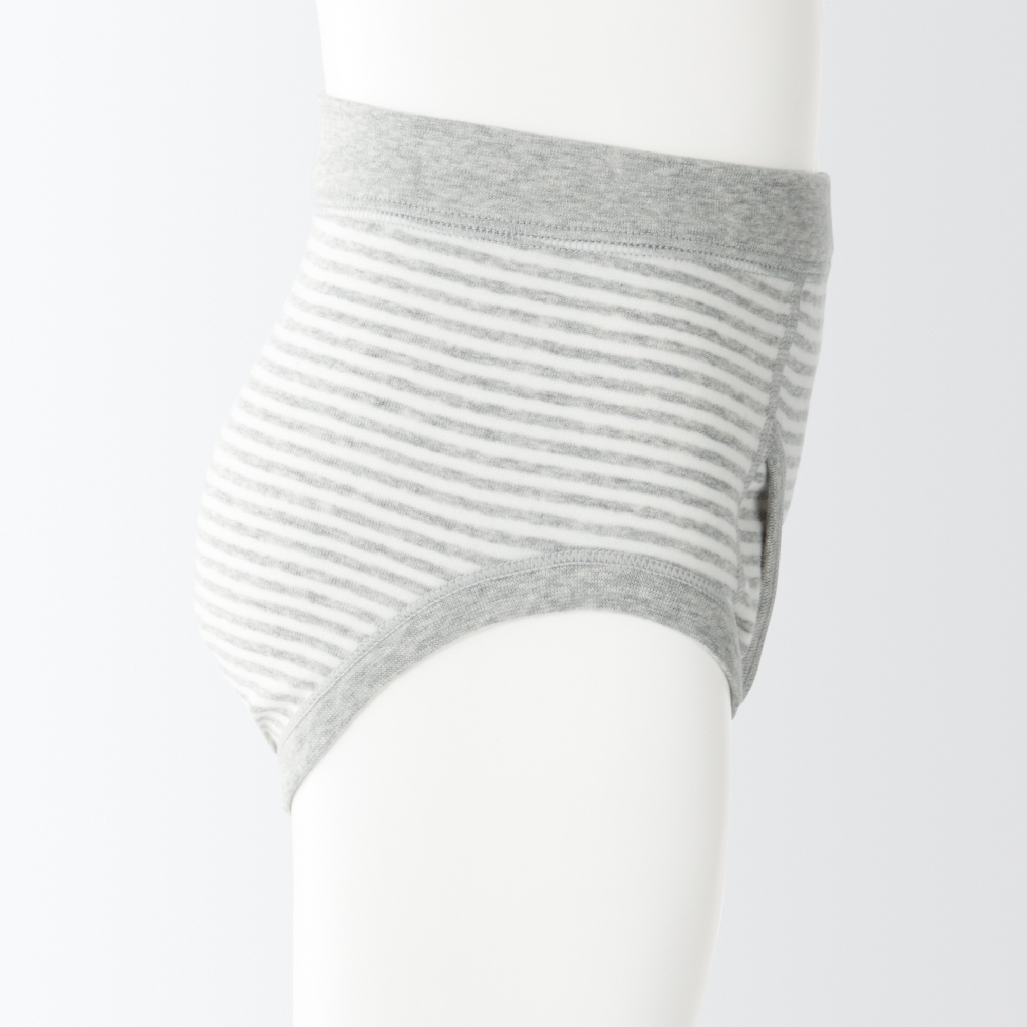 Indian Cotton Rib Knit Fly Front Boxer Briefs (Kids)