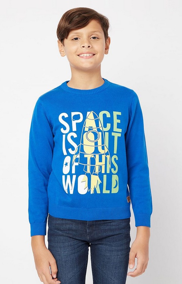GAS | Typographic Print Crew-Neck Sweater
