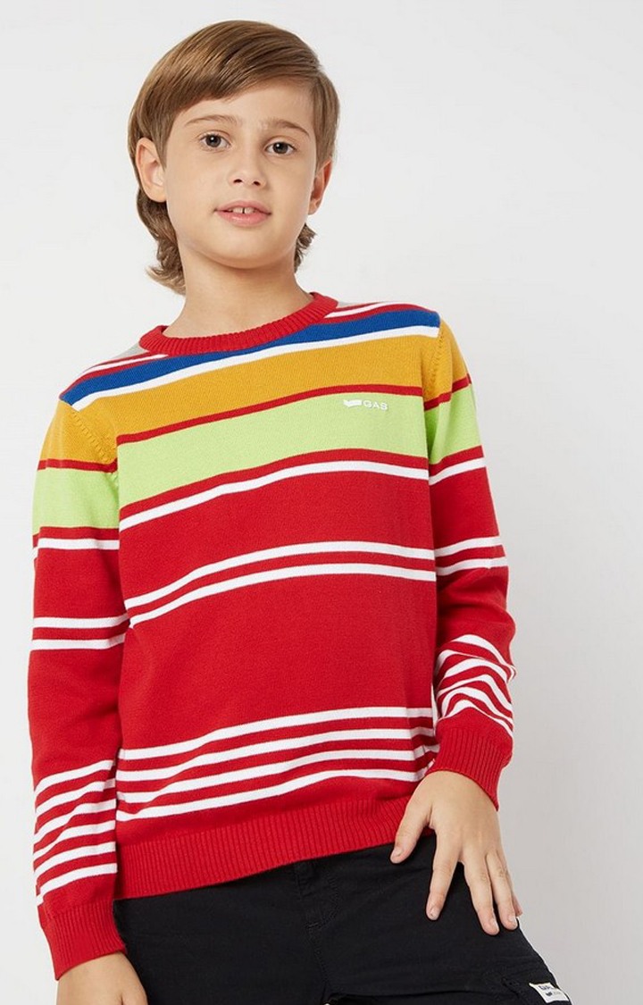 GAS | Striped Crew-Neck Sweater