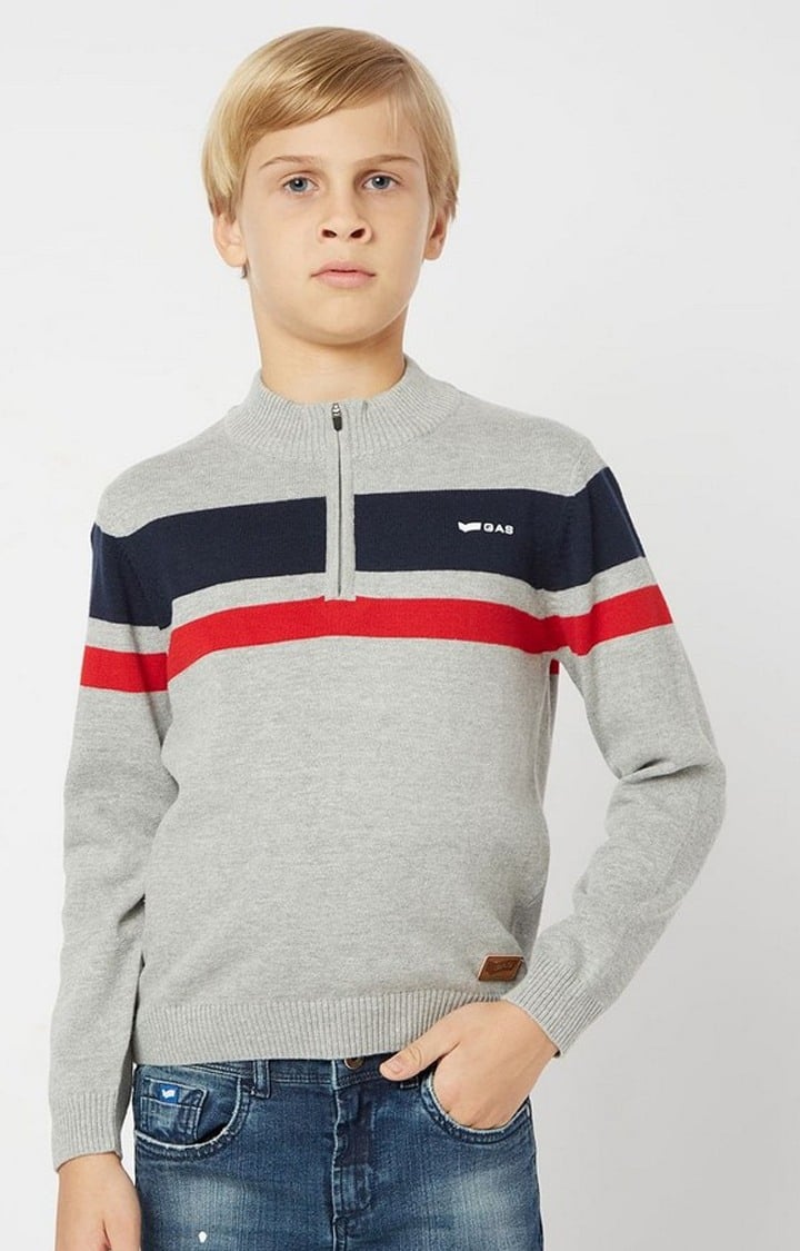 GAS | Remy Striped Cotton Sweater