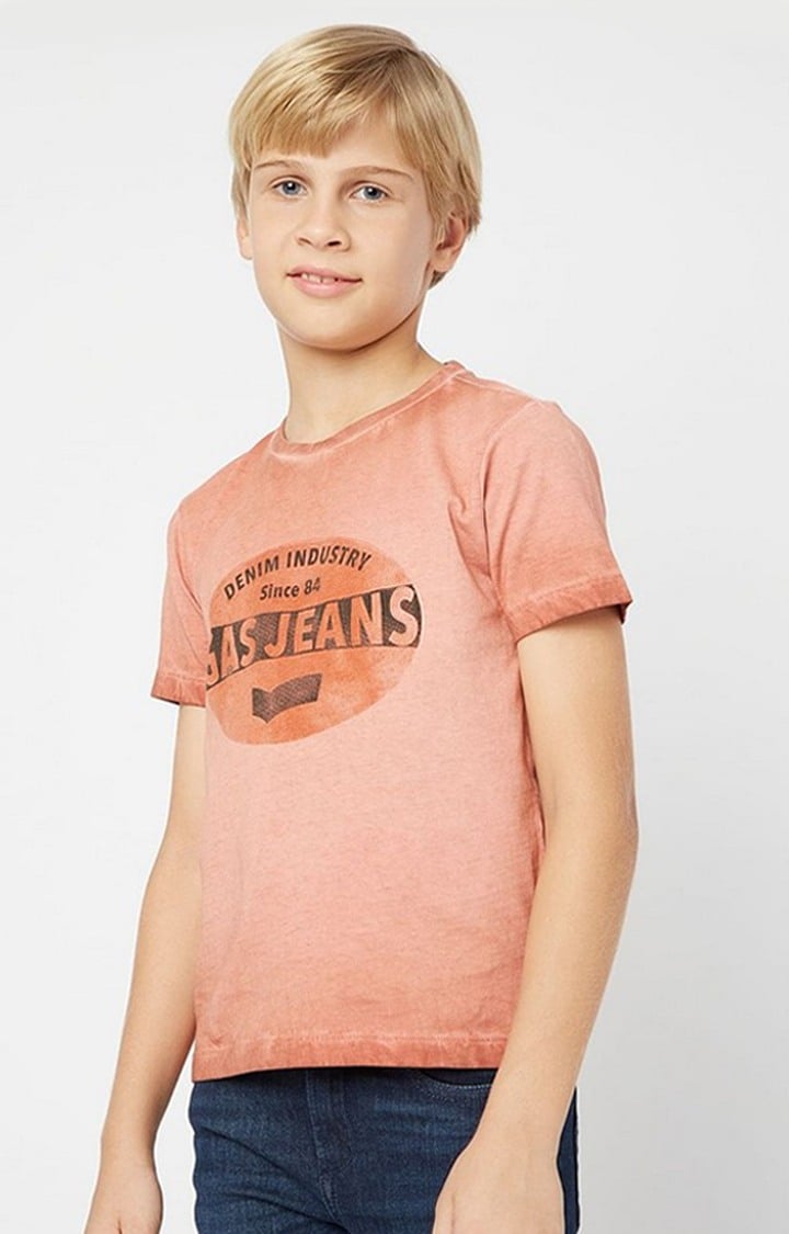 GAS | Scuba Logo Spray Slim Fit Round-Neck T-Shirt