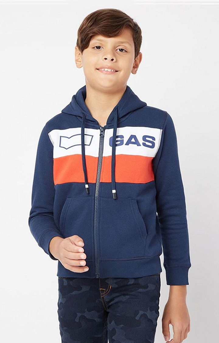GAS | Sven Striped Polycotton Hoodie
