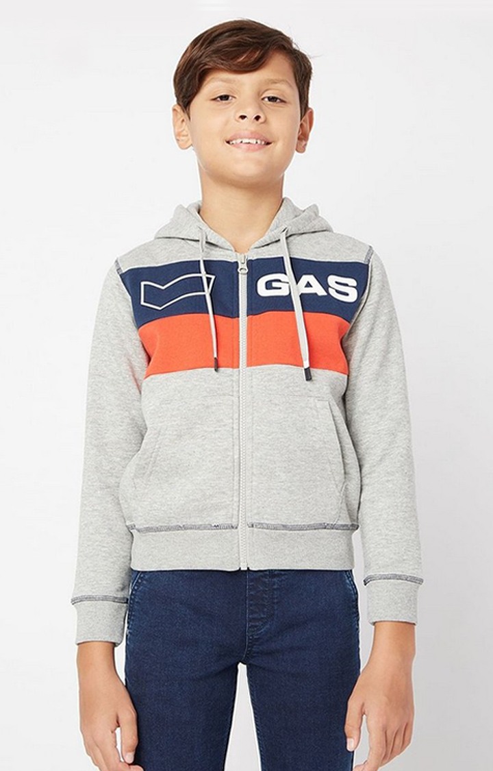 GAS | Sven Striped Polycotton Hoodie