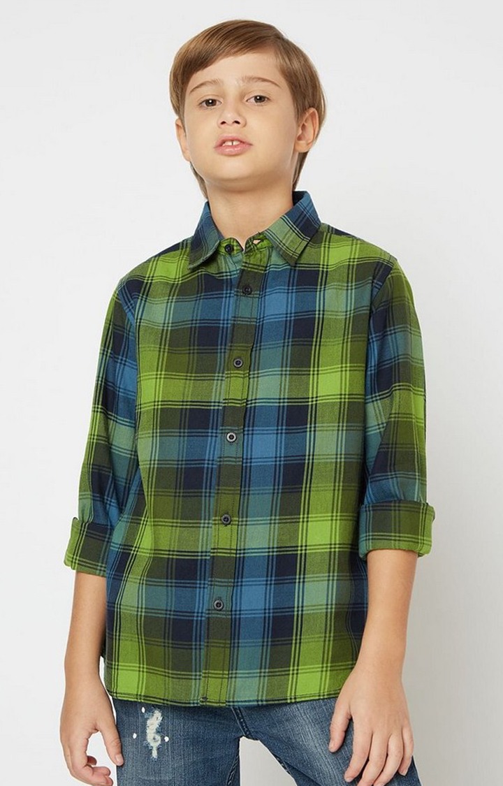 GAS | Lanzo Checked Shirt with Spread Collar
